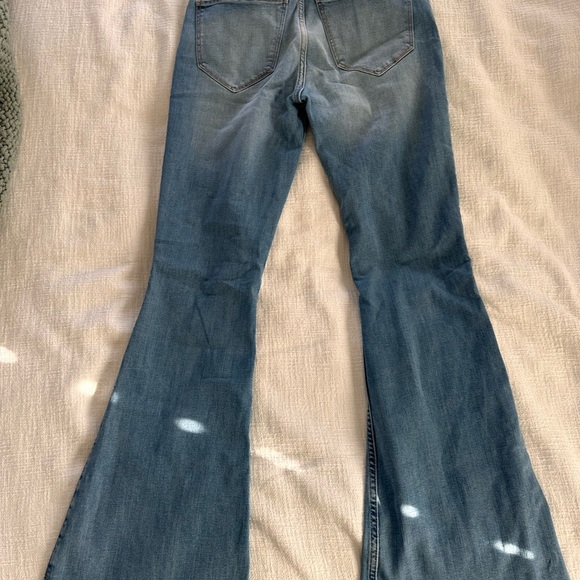 Hollister Light Blue Distressed High Rise Vintage Flare Stretch Jeans Y2K 2000’s - Picture 9 of 11